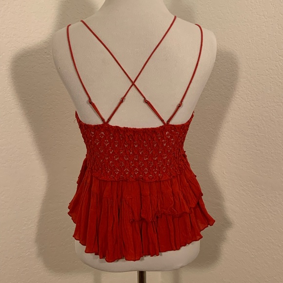 NWT! Free People Intimately Red Adella Cami Top - Picture 5 of 11